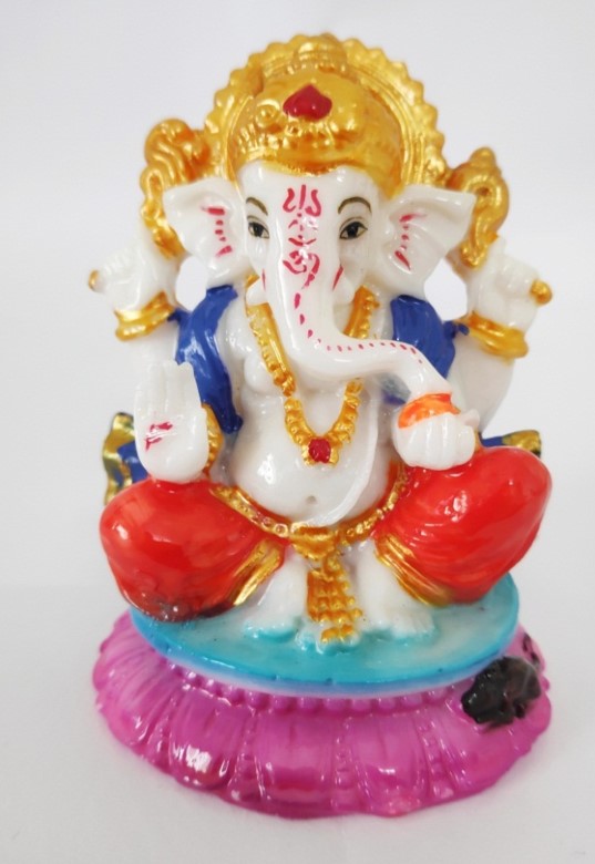 Picture6 Ganesha Statue (Size: 3 inches, Model No: MAA3001) - Image 1