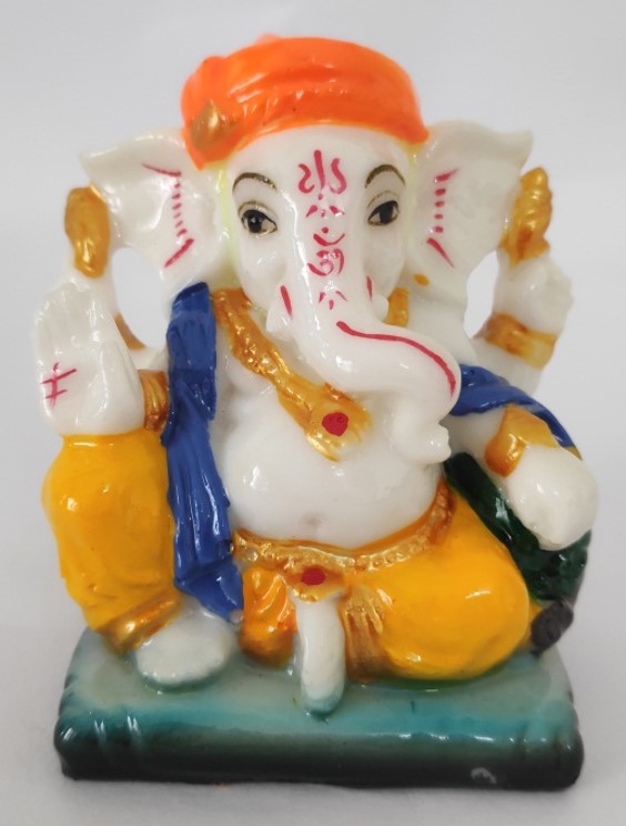 Picture9 Ganesha Statue (Size: 3 inches, Model No:MAA3004) - Image 1