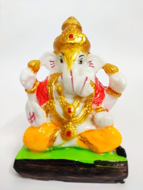 Picture9 Ganesha Statue (Size: 3 inches, Model No:OP-SG9) - Image 1